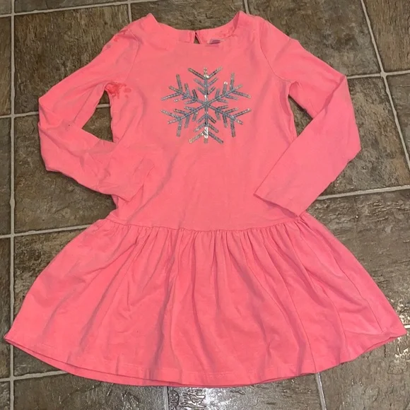 pink snowflake dress Pink Sequin Snowflake Dress